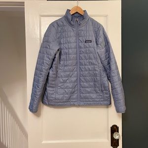 Patagonia women’s Nano puff jacket L pale periwinkle
